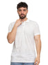 White Printed Polo Design 2 - Khotwh